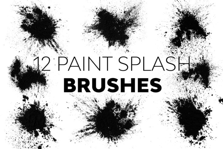 View Information about 12 Paint Splash Brushes for Photoshop