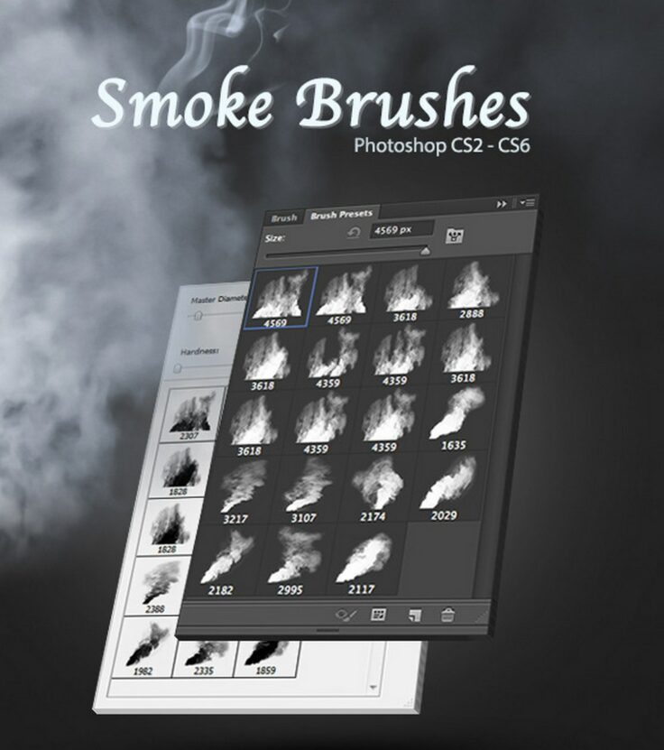 View Information about Smoke Photoshop Brushes