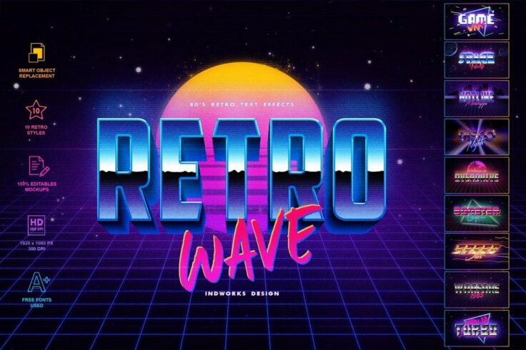 View Information about 80’s Retro Text Effects for Photoshop