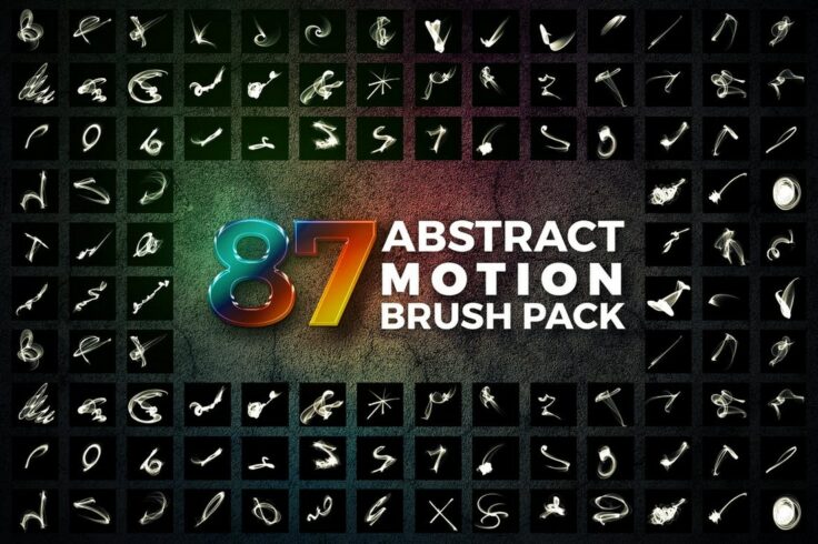 View Information about 87 Abstract Motion Smoke Brushes Pack