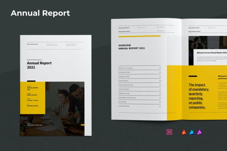 View Information about Annual Report Template for Affinity Publisher
