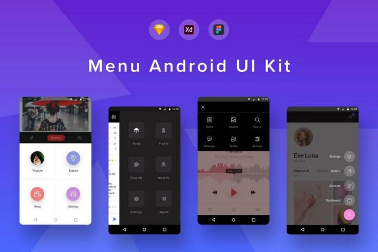View Information about Android Menu UI Kit for Figma