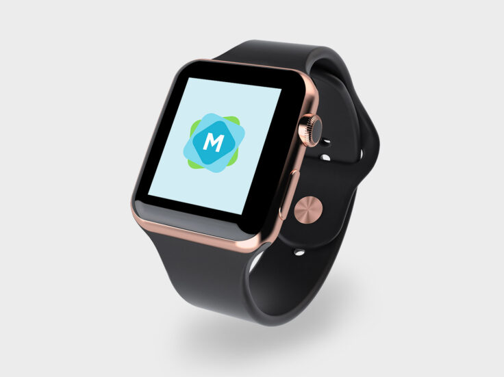 View Information about Apple Watch Mockup in Multiple Colors