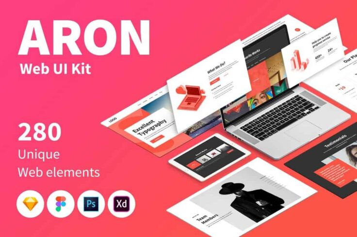 View Information about ARON Web UI Kit Sketch Templates