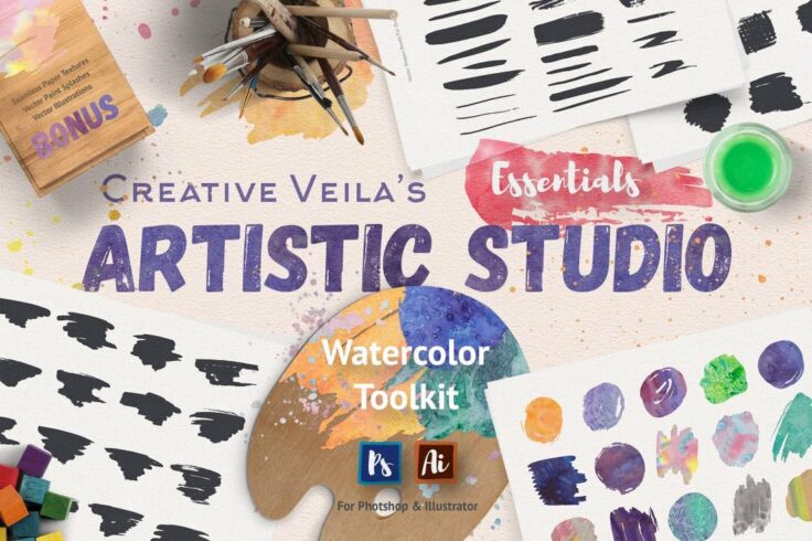 View Information about Artistic Studio Watercolor Toolkit
