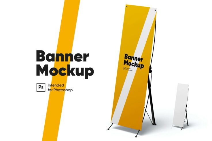 View Information about Banner Stand Mockup Template
