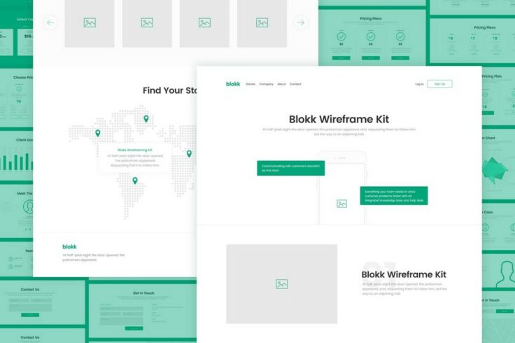 View Information about Blokk 170+ Wireframe Kit for Sketch