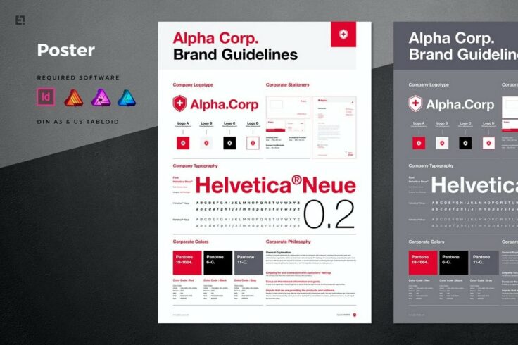 View Information about Brand Manual Affinity Designer Poster Template