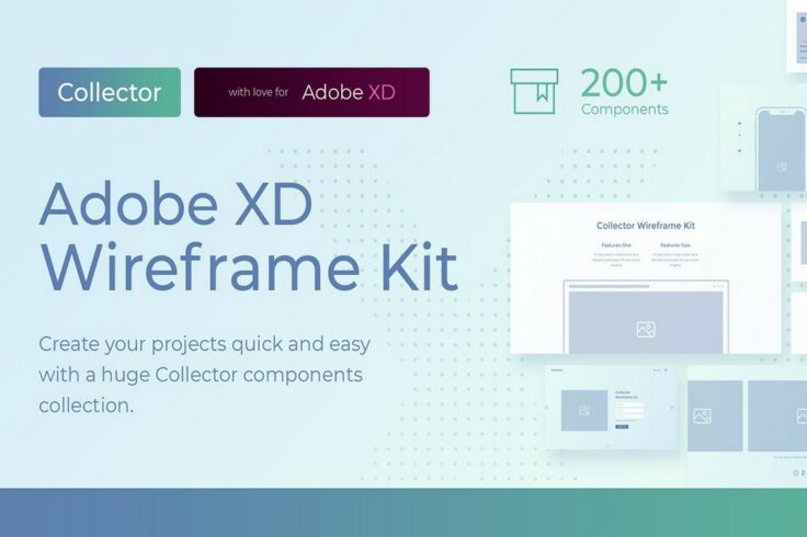 View Information about Collector Website Wireframe Kit for Adobe XD