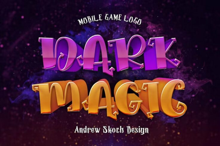 View Information about Dark Magic Game Text Effect PSD