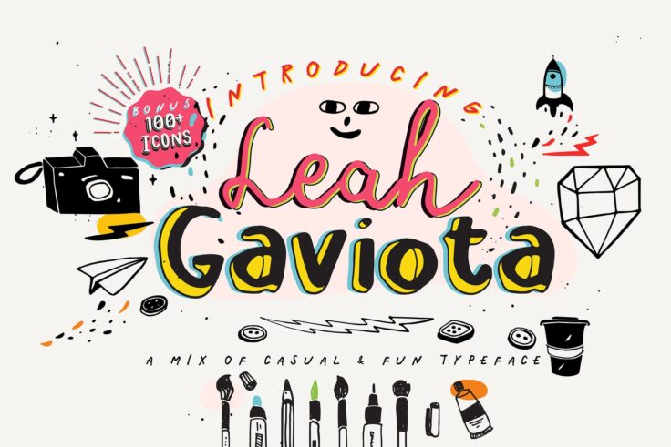 View Information about Leah Gaviota Casual Decorative Font