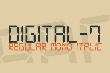 20+ Best Digital Fonts (+ Digital Clock and Number Typography)