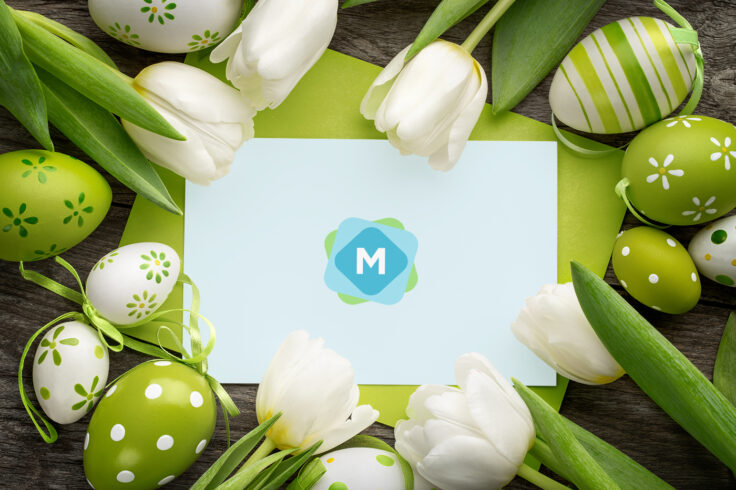 View Information about Easter Greeting Card Mockup