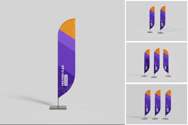 View Information about Feather Flag Mockup Templates