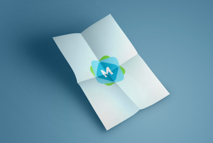 View Information about Folded Floating Mockup Flyer
