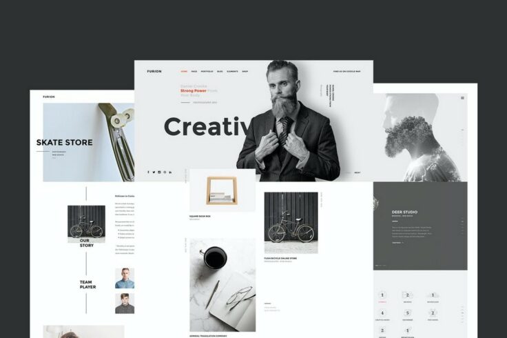 View Information about Furion Creative Website Sketch Template