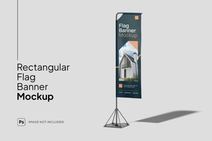 View Information about Garden Flag Mockup Template