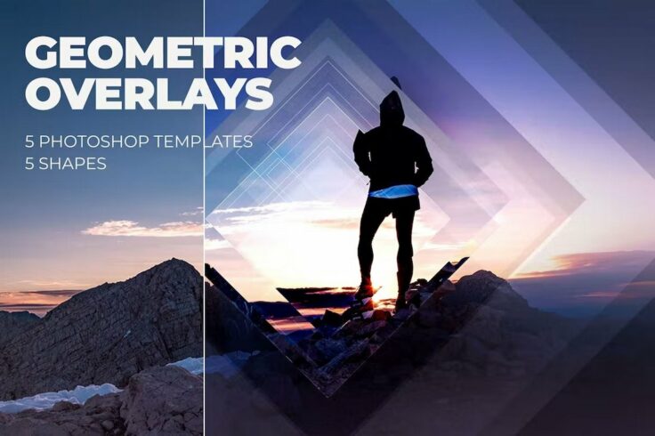 View Information about Geometric Photoshop Overlays (Mask Effects)