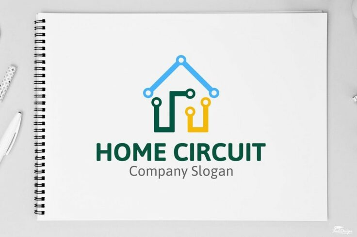 View Information about Home Circuit Affinity Designer Logo Template
