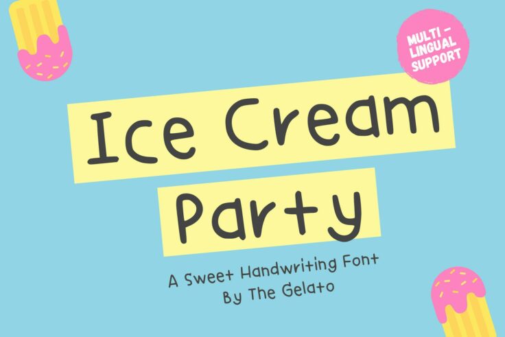 View Information about Ice Cream Party Font