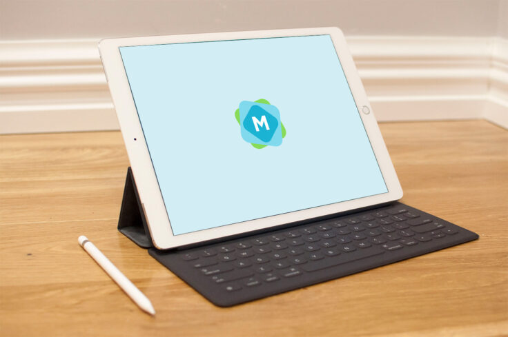 View Information about iPad Pro, Keyboard & Apple Pencil Mockup