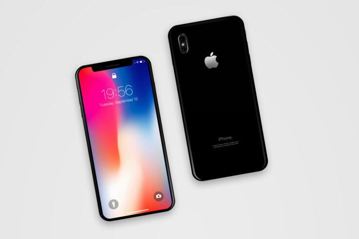 View Information about iPhone X Front & Back Mockup PSD