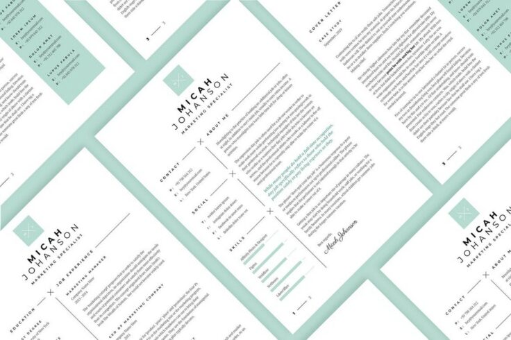 View Information about Minimal CV Resume AFDESIGN Template