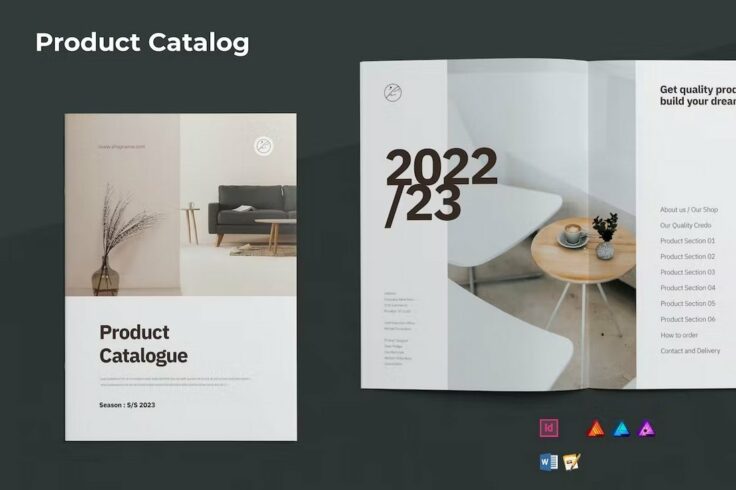 View Information about Minimal Product Catalog Affinity Designer Template
