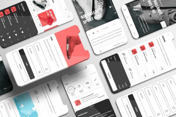 View Information about Obuv eCommerce App Adobe XD Wireframe Kit