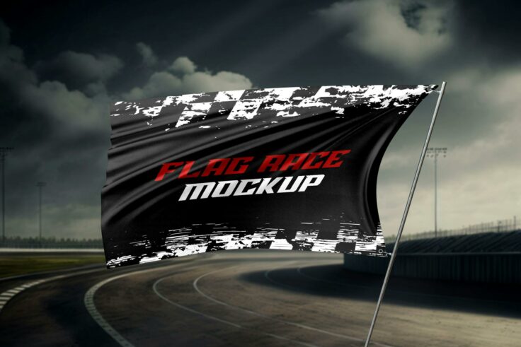 View Information about Racing Flag Mockup