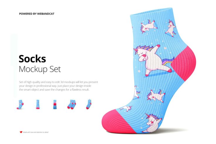 View Information about Realistic 3D Sock Mockup