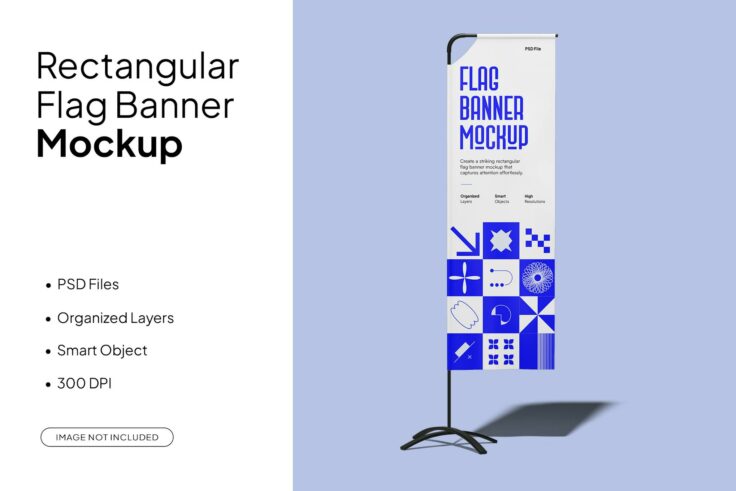 View Information about Rectangular Flag Mockup