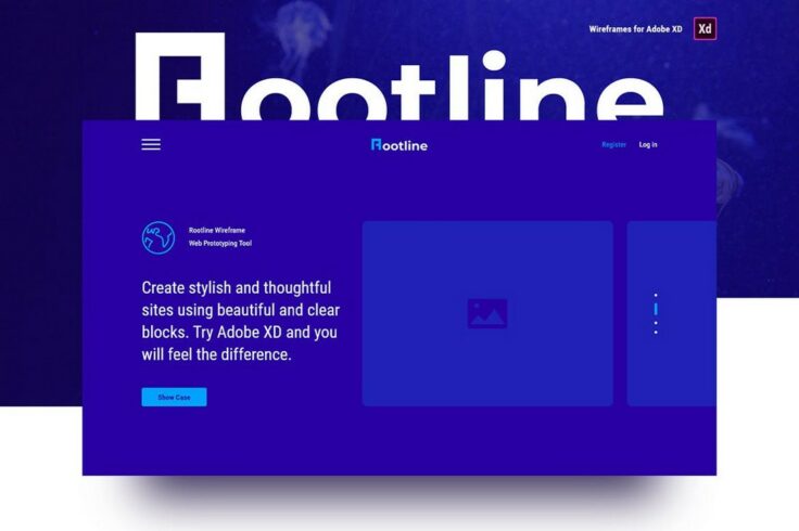 View Information about Rootline Adobe XD Web Wireframe UI Kit