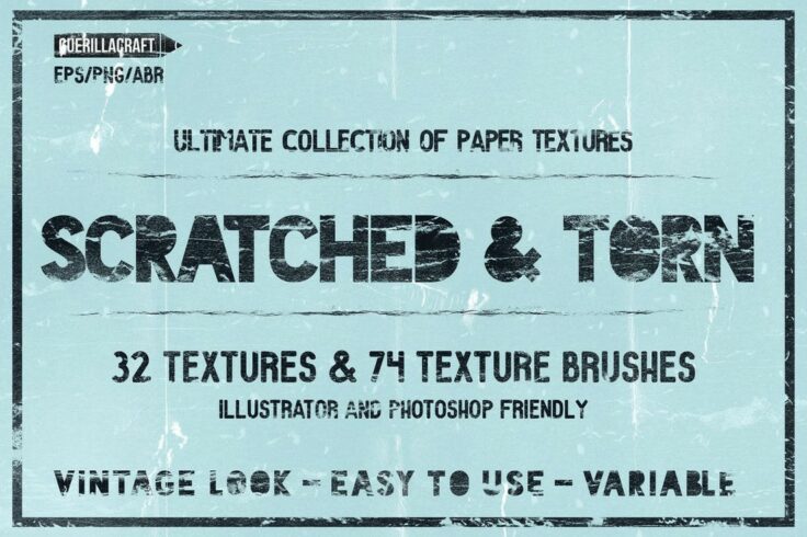 View Information about Scratched & Torn Vintage Paper Textures