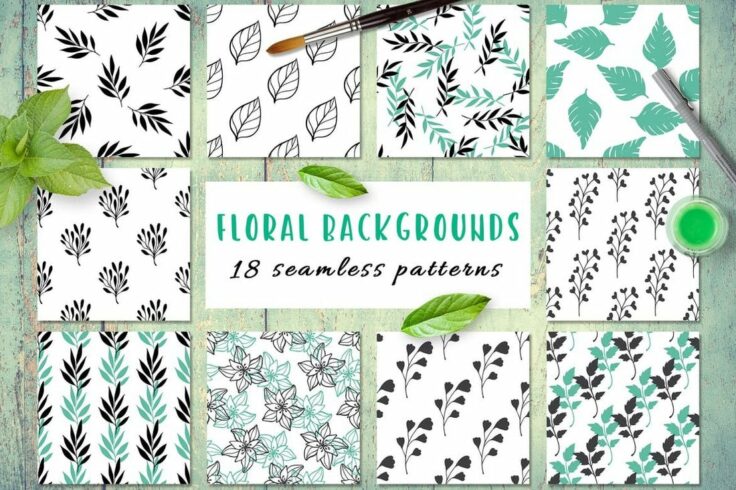 View Information about 18 Seamless Floral Pattern Backgrounds
