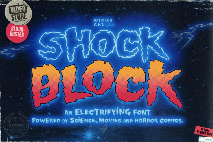 View Information about Shock Block Font