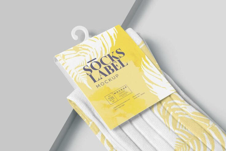 View Information about Socks Label Mockup Templates