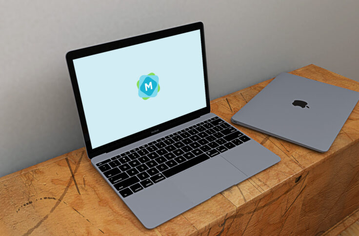 View Information about Space Grey MacBook Mockup