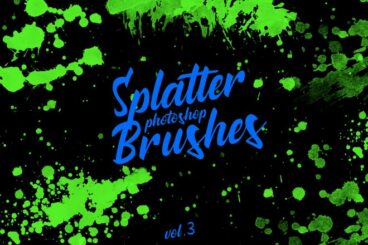 20+ Best Splat & Splatter Photoshop Brushes for Paint Splats