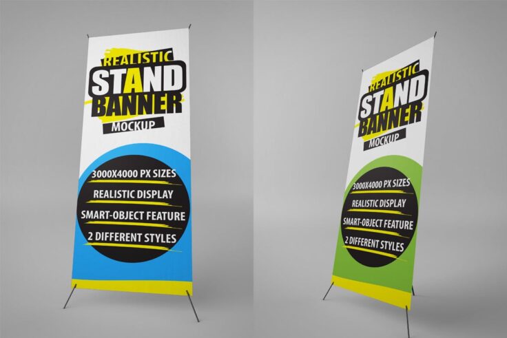 View Information about Stand Banner Mockups PSD