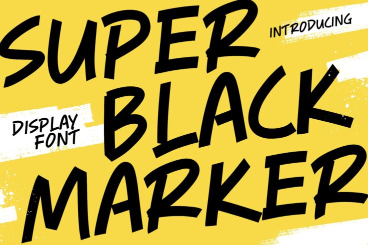 View Information about Super Black Marker Font