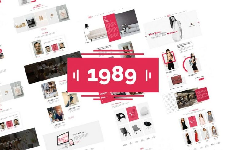 View Information about The 1989 Sketch Website UI Template