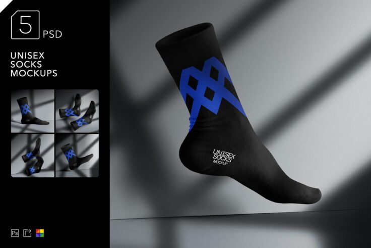 View Information about Unisex Socks Mockups