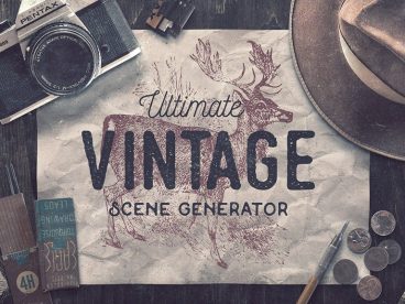 45+ Stunning Vintage Mockup Packs & Graphics