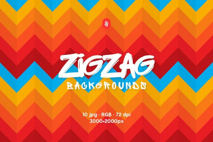 View Information about ZigZag Rainbow Backgrounds
