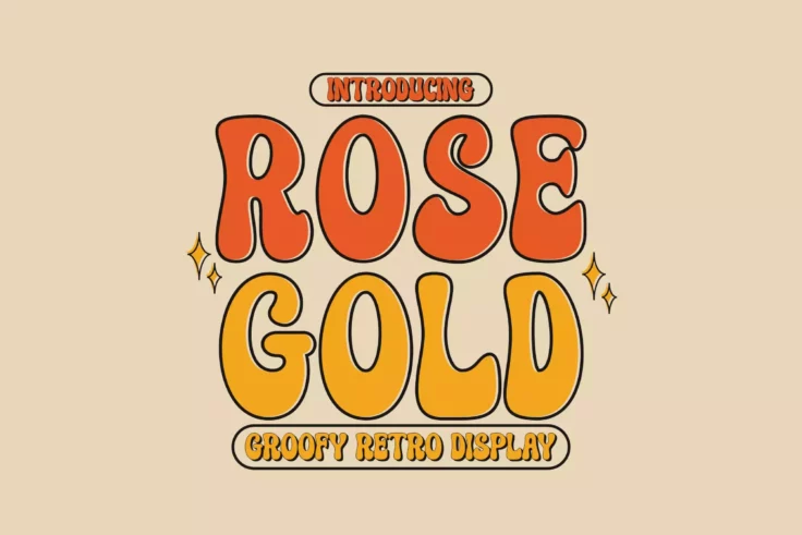 View Information about Rose Gold Groovy Font