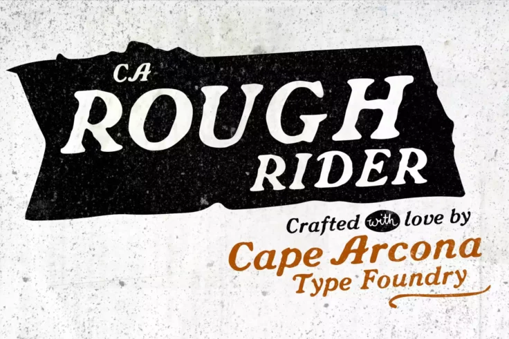View Information about CA Rough Rider Old-School Font