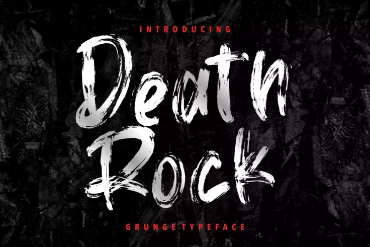 View Information about Death Rock Grunge Brush Font