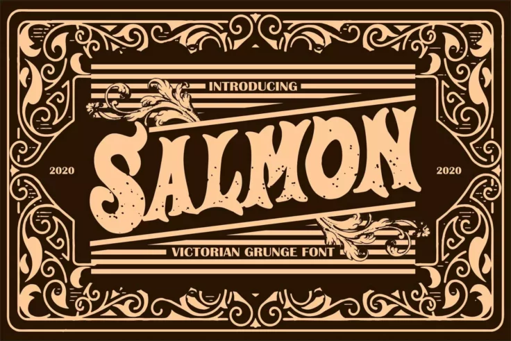 View Information about Salmon Victorian Font