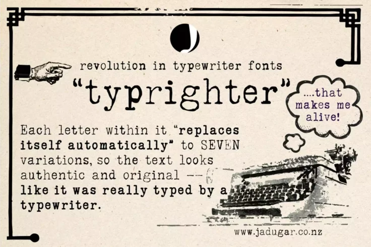 View Information about Typrighter Font